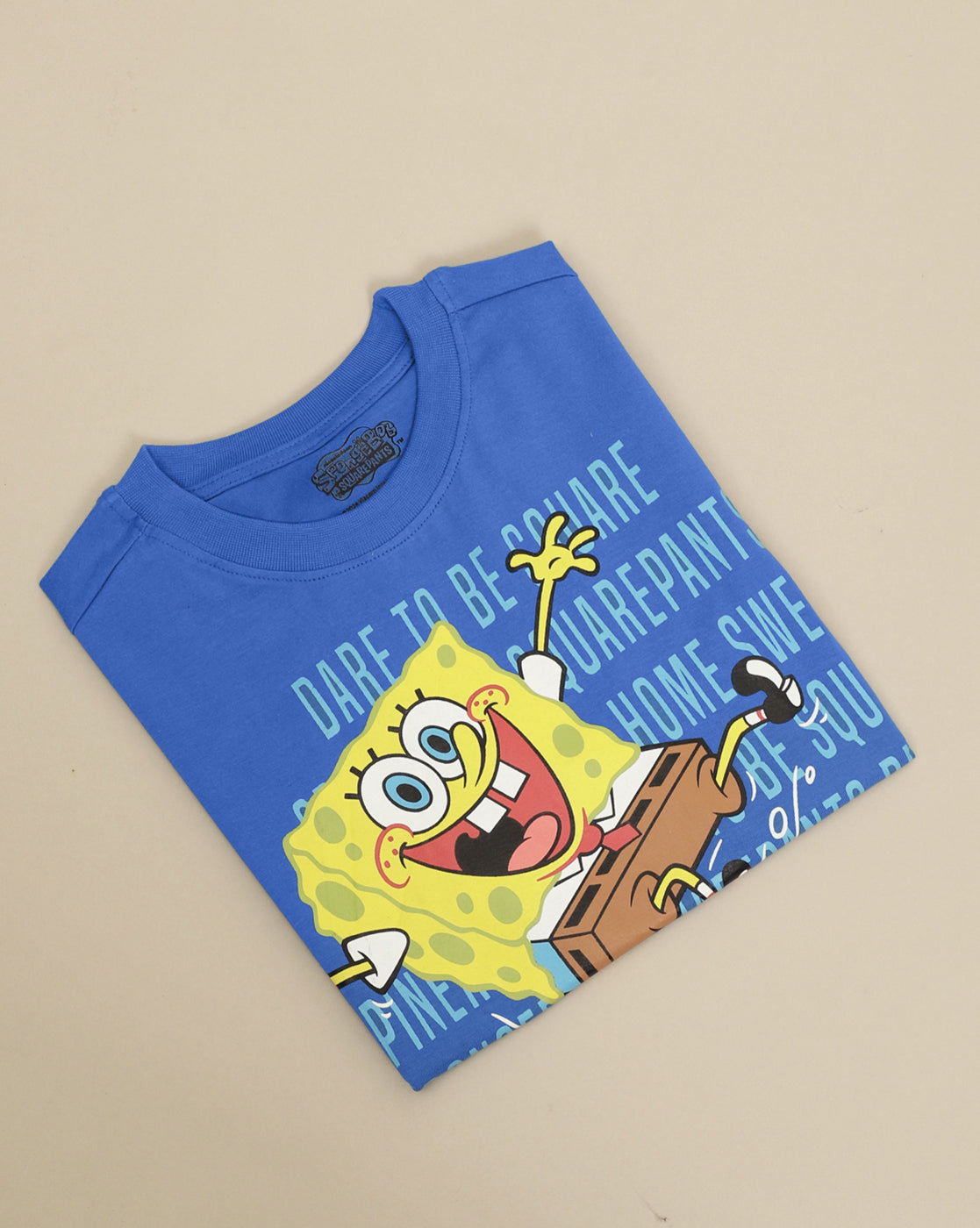 Sponge Bob Squarepants Printed Oversized Tshirt For Boys