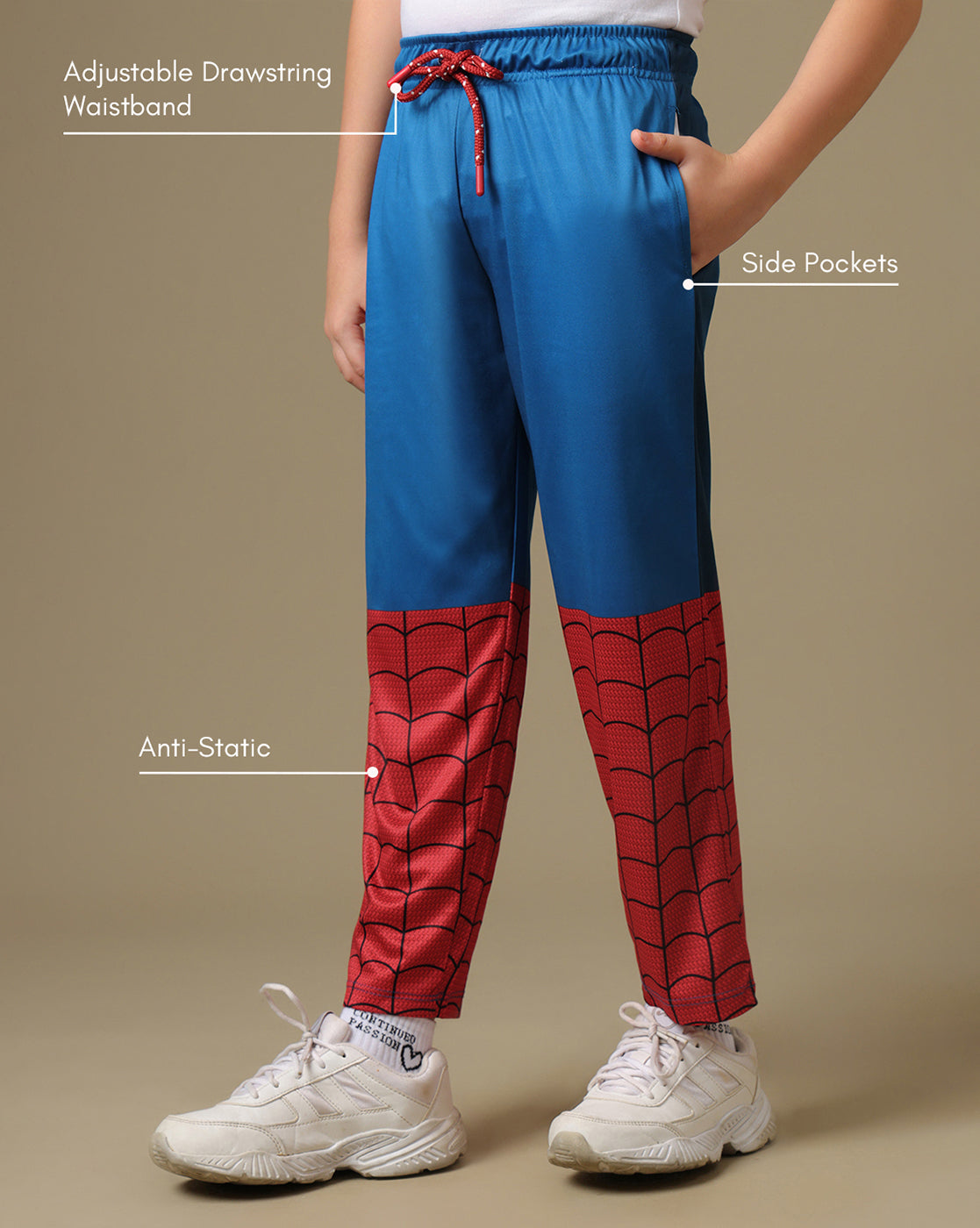 Spider-Man Printed Regular Fit Joggers For Boys