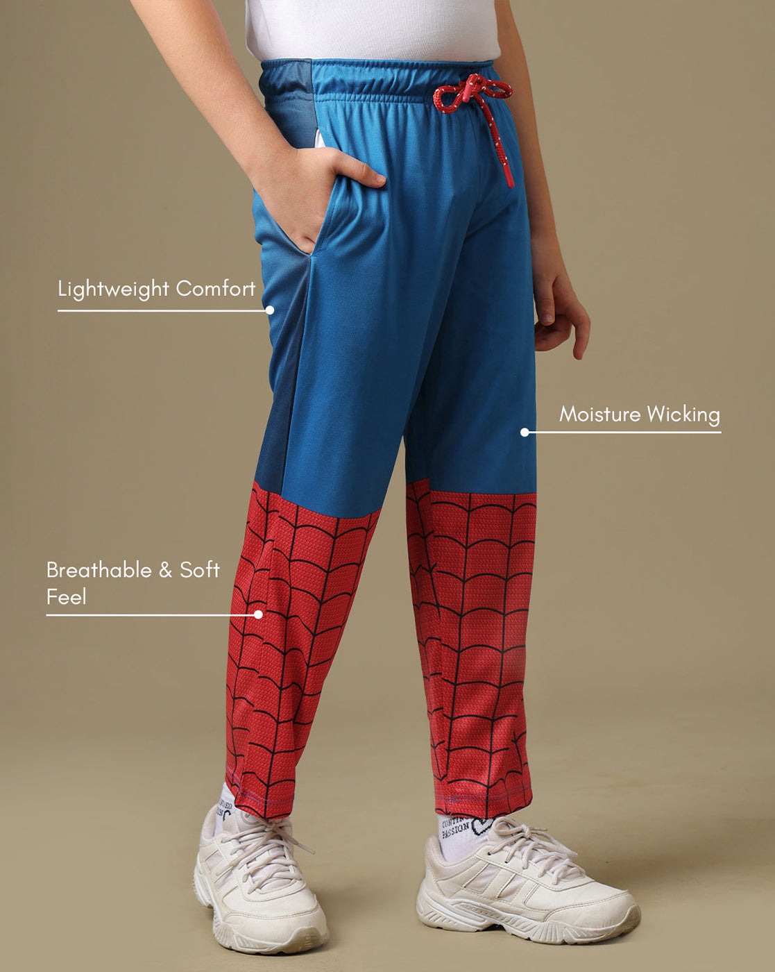 Spider-Man Printed Regular Fit Joggers For Boys