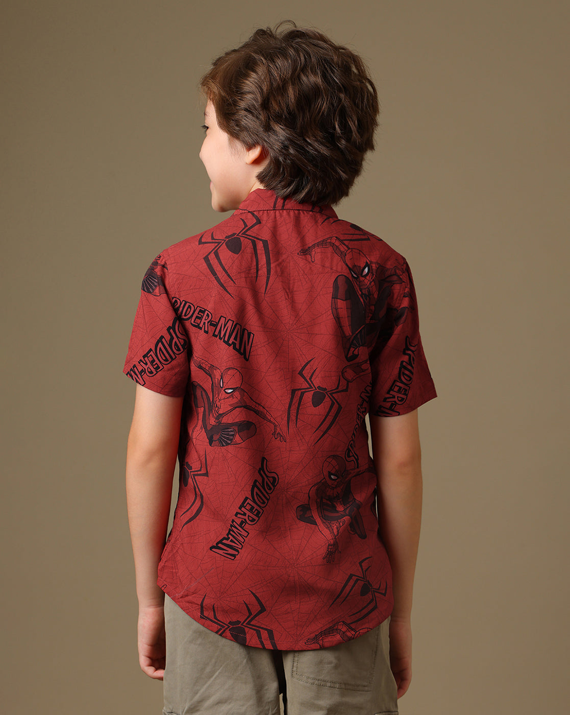 Spider-Man Printed Shirt For Boys