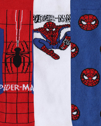 Pack of 3 Spiderman Above Ankle-Length Socks Unisex