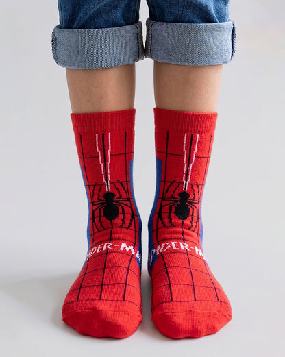 Pack of 3 Spiderman Above Ankle-Length Socks Unisex