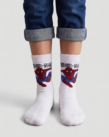 Pack of 3 Spiderman Above Ankle-Length Socks Unisex