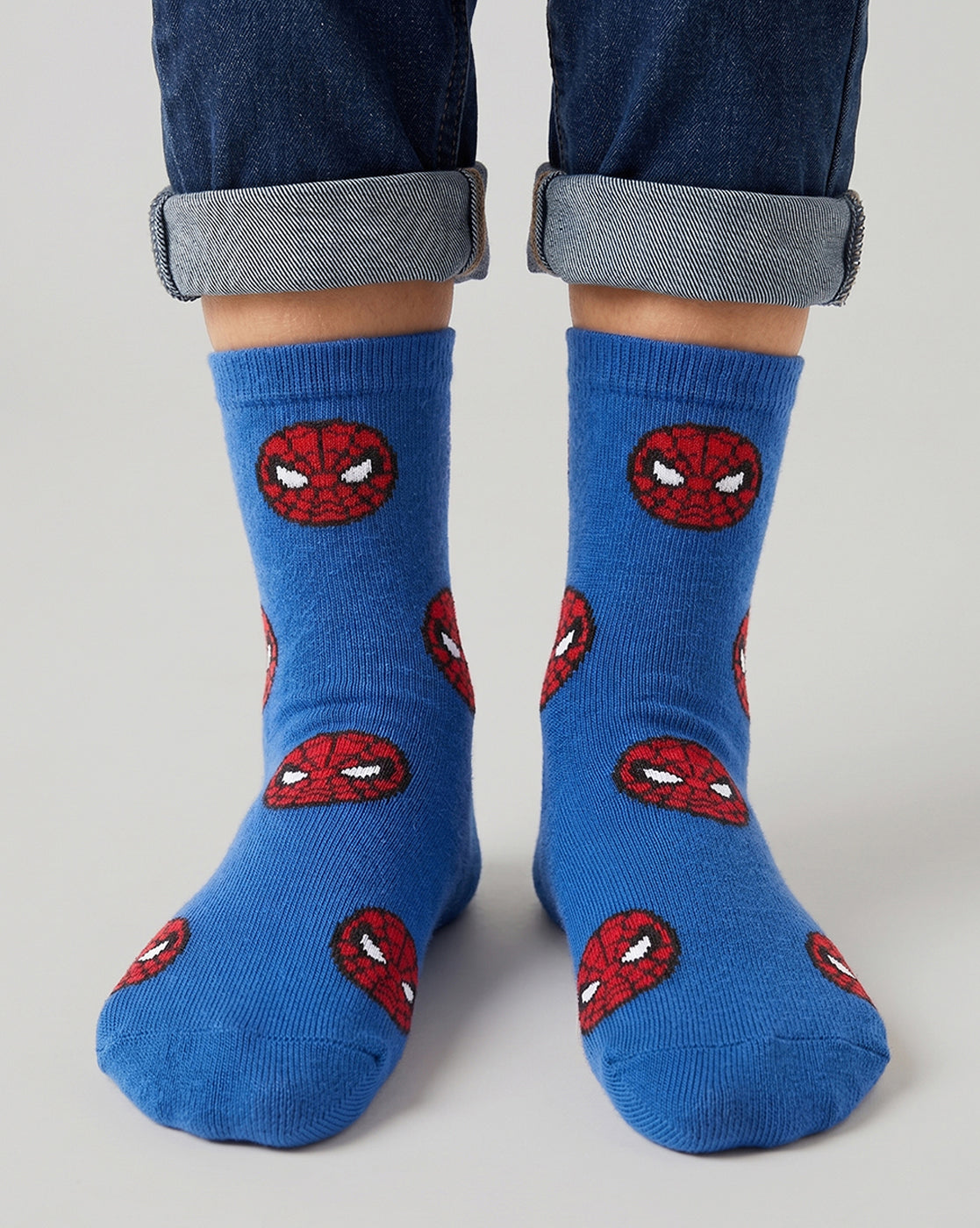 Pack of 3 Spiderman Above Ankle-Length Socks Unisex