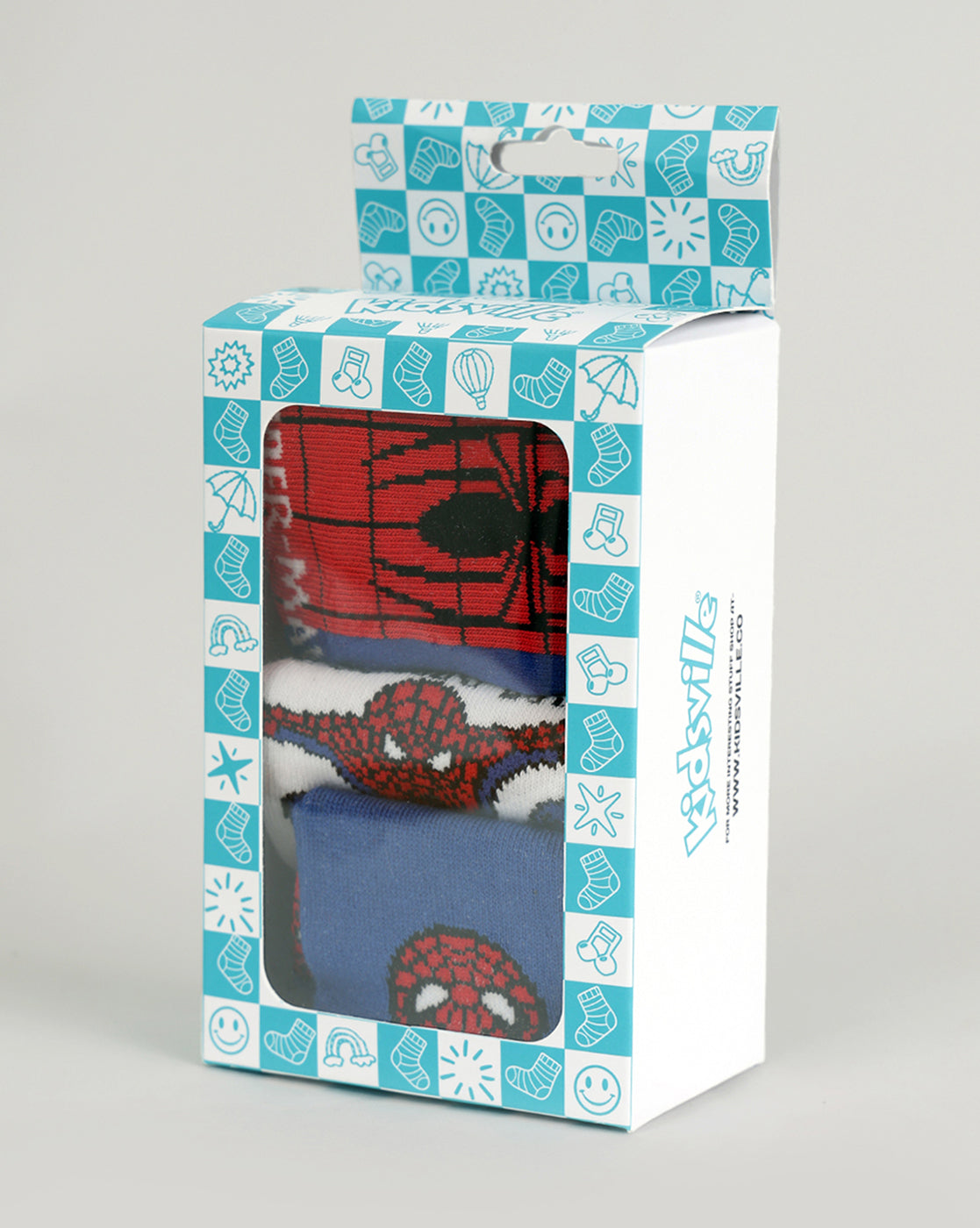 Pack of 3 Spiderman Above Ankle-Length Socks Unisex