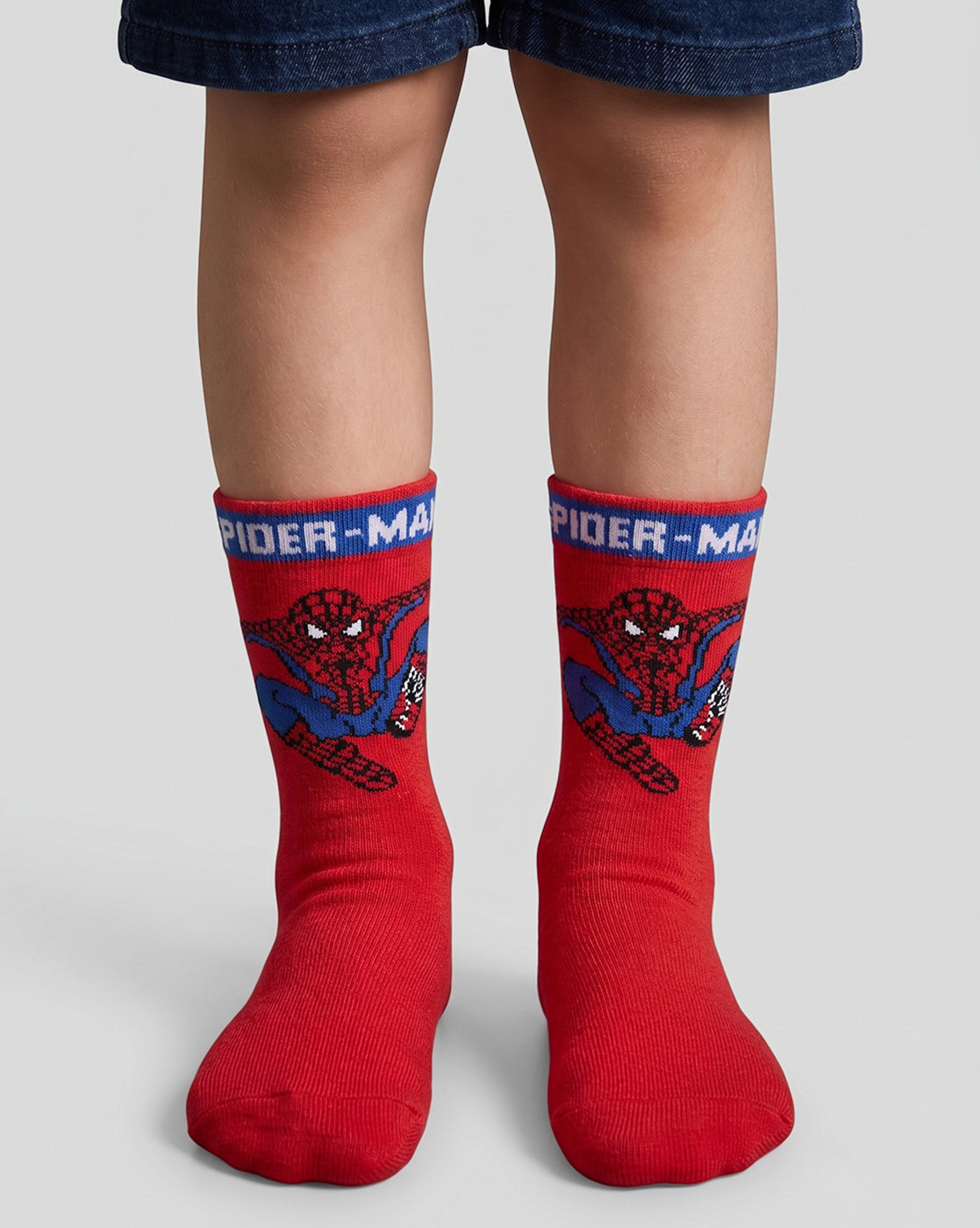 Pack of 3 Spiderman Above Ankle-Length Socks Unisex