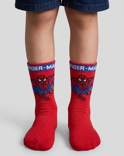 Pack of 3 Spiderman Above Ankle-Length Socks Unisex