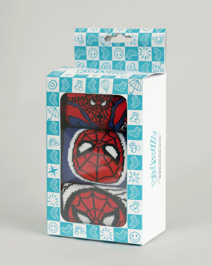 Pack of 3 Spiderman Above Ankle-Length Socks Unisex