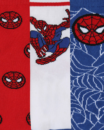 Pack of 3 Spiderman Above Ankle-Length Socks Unisex