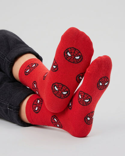 Pack of 3 Spiderman Above Ankle-Length Socks Unisex