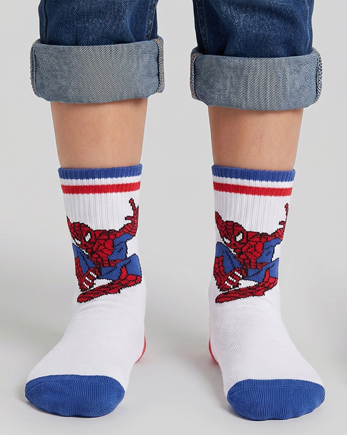 Pack of 3 Spiderman Above Ankle-Length Socks Unisex
