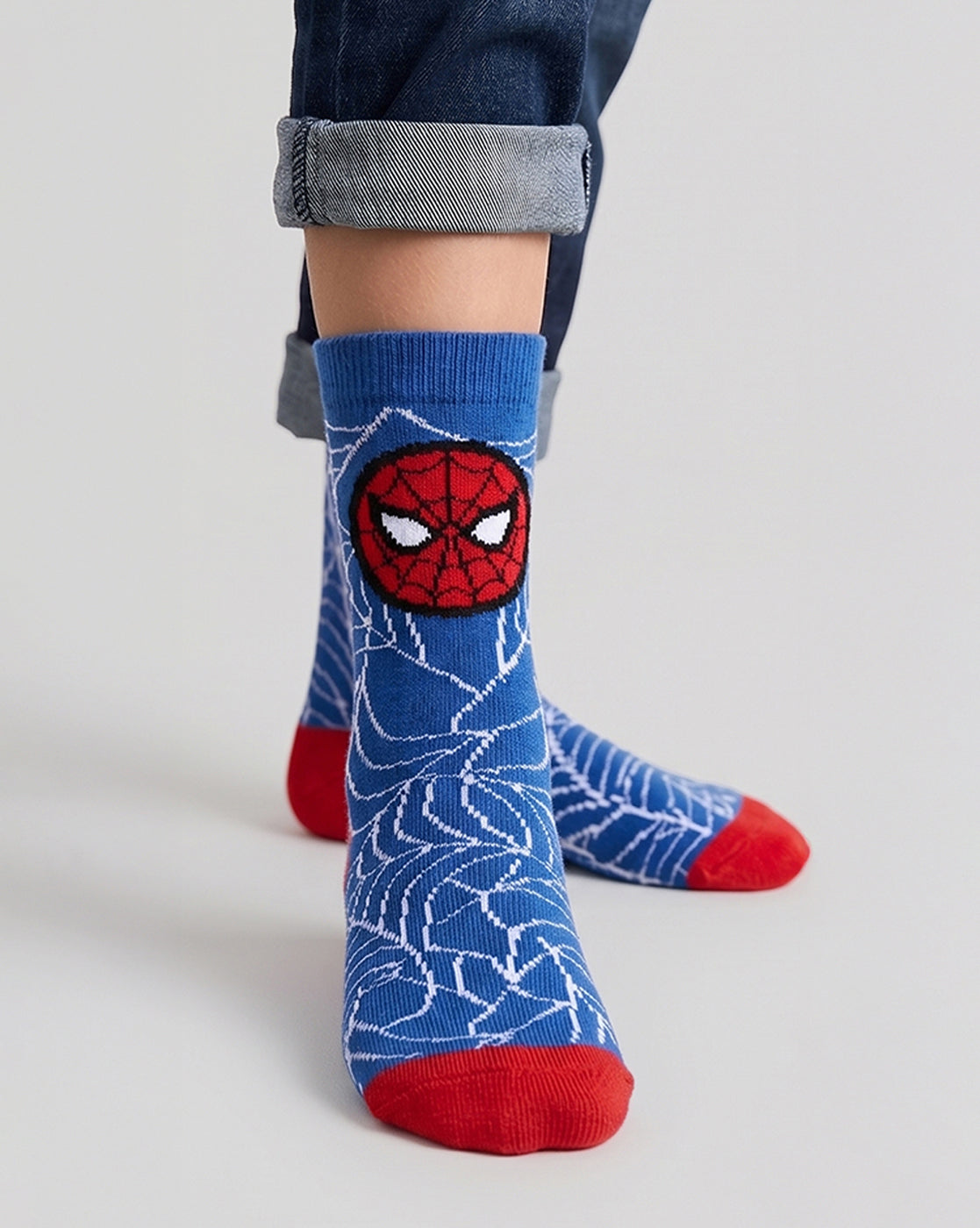 Pack of 3 Spiderman Above Ankle-Length Socks Unisex
