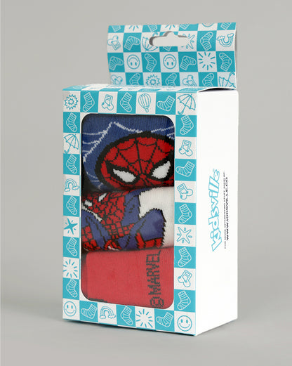 Pack of 3 Spiderman Above Ankle-Length Socks Unisex