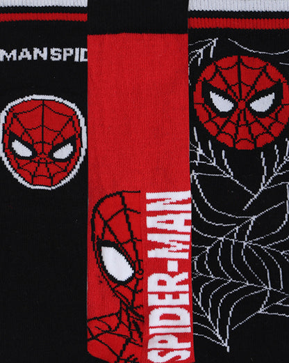 Pack of 3 Spiderman Above Ankle-Length Socks Unisex