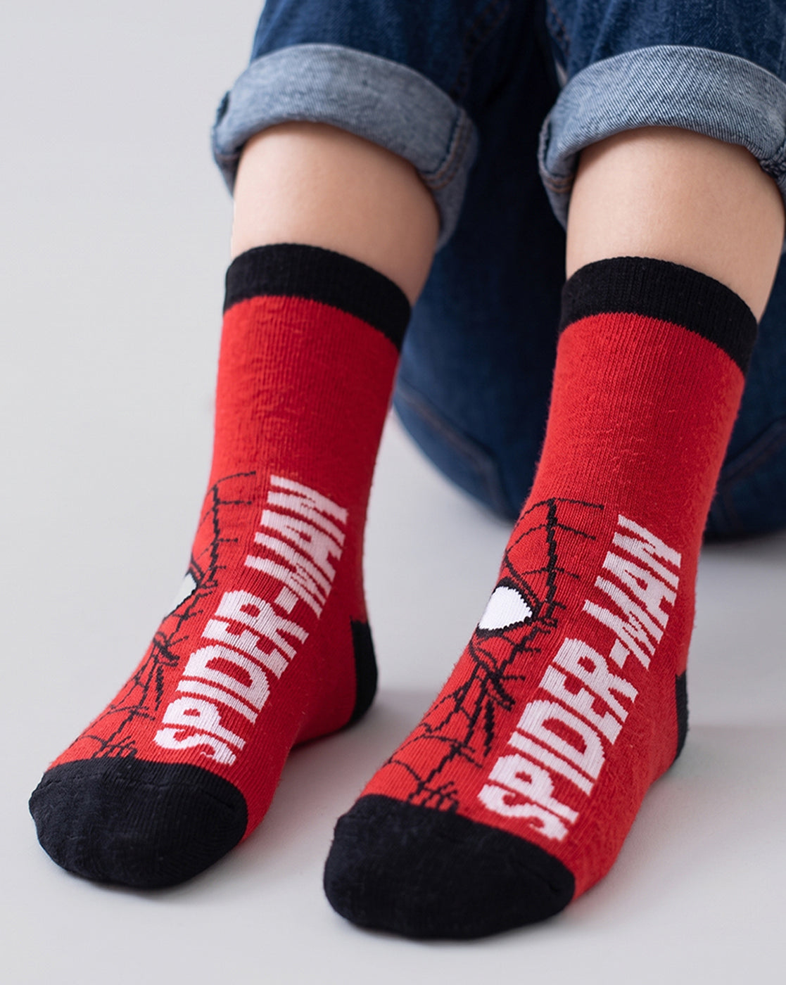 Pack of 3 Spiderman Above Ankle-Length Socks Unisex