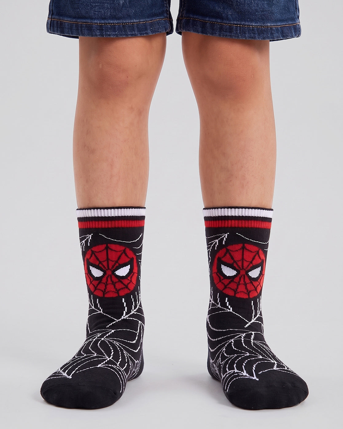 Pack of 3 Spiderman Above Ankle-Length Socks Unisex