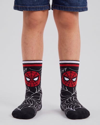 Pack of 3 Spiderman Above Ankle-Length Socks Unisex