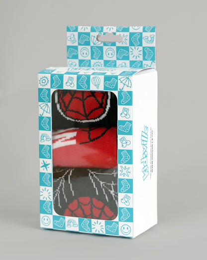 Pack of 3 Spiderman Above Ankle-Length Socks Unisex