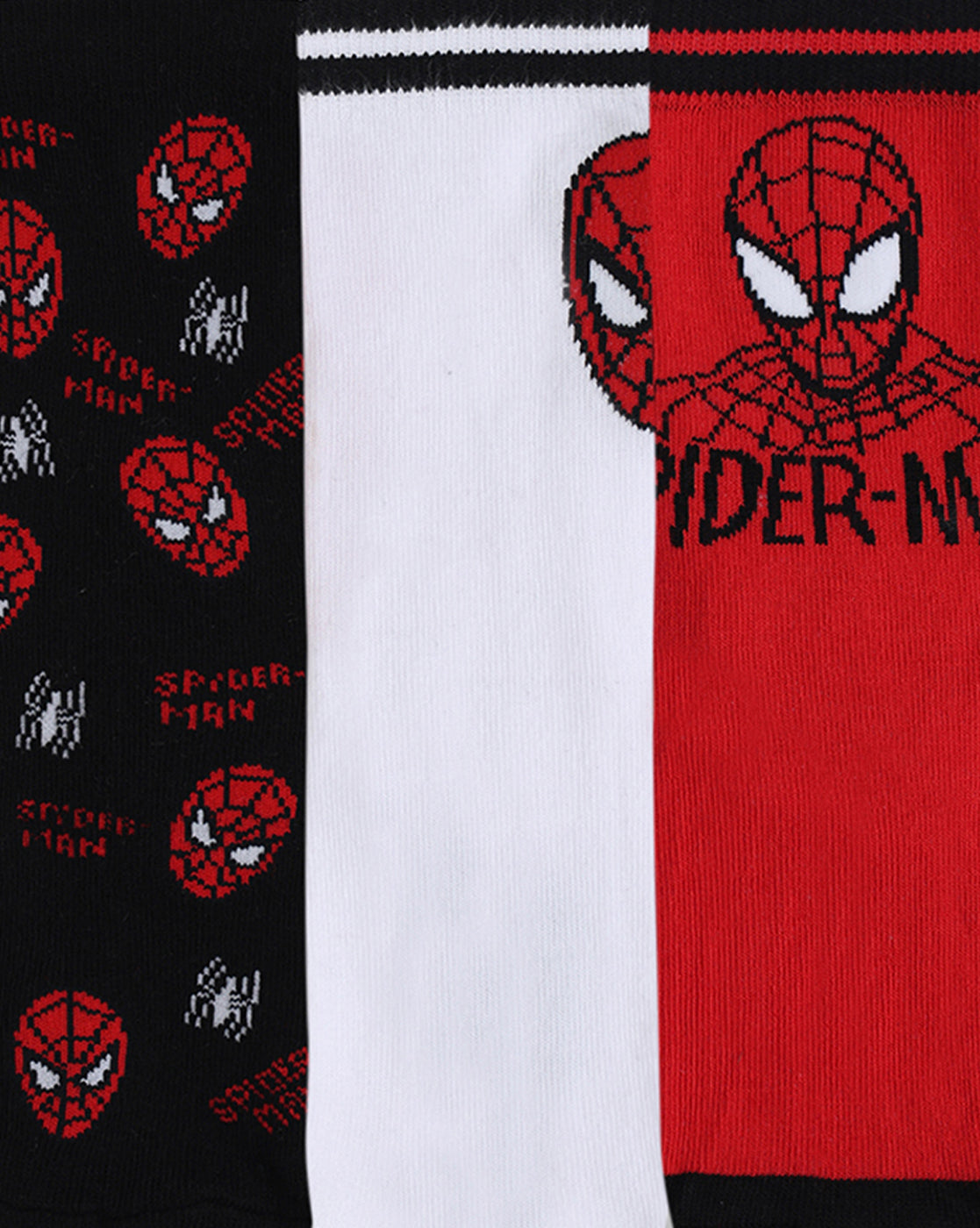 Pack of 3 Spiderman Above Ankle-Length Socks Unisex