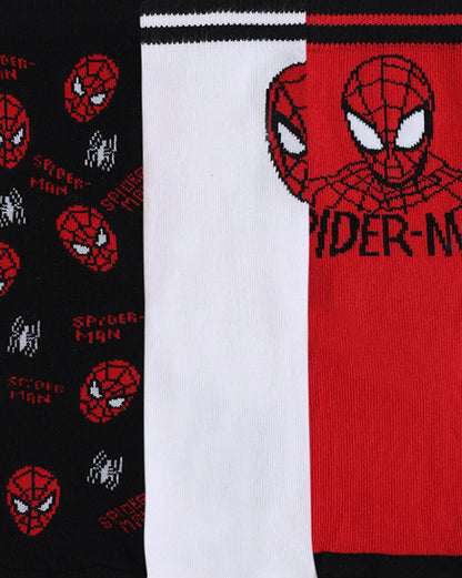 Pack of 3 Spiderman Above Ankle-Length Socks Unisex