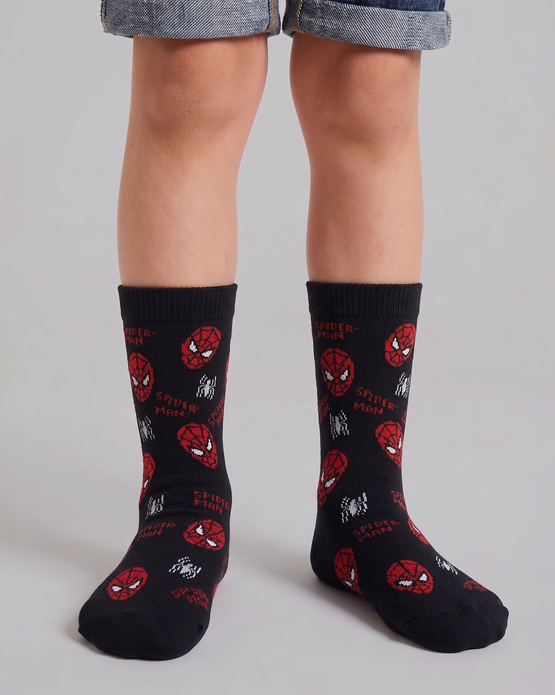 Pack of 3 Spiderman Above Ankle-Length Socks Unisex