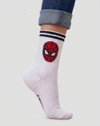 Pack of 3 Spiderman Above Ankle-Length Socks Unisex