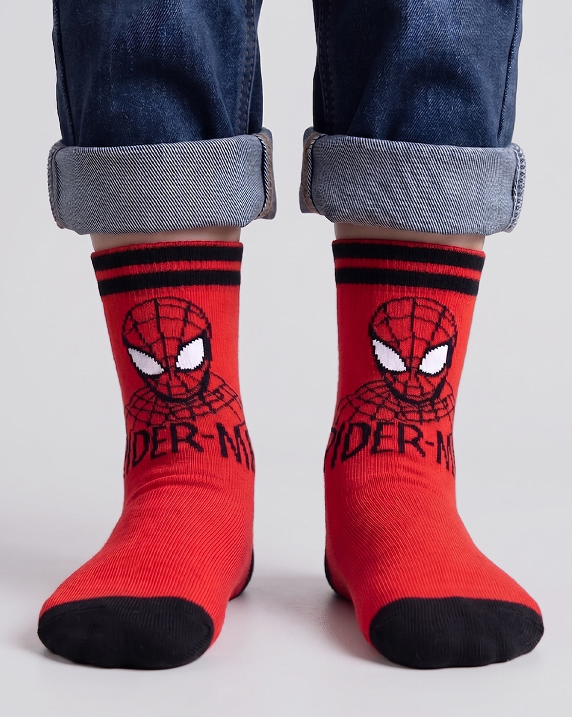 Pack of 3 Spiderman Above Ankle-Length Socks Unisex
