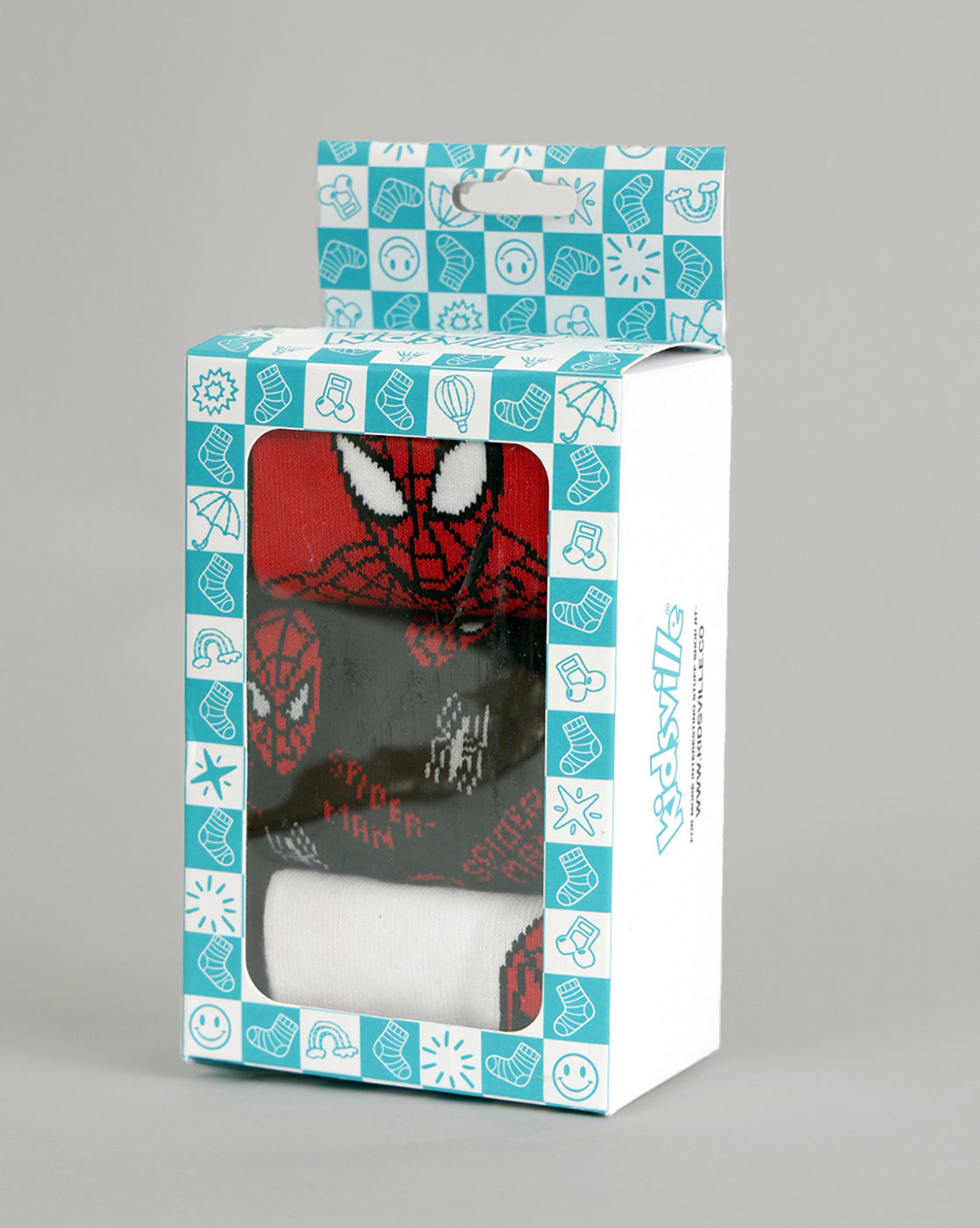 Pack of 3 Spiderman Above Ankle-Length Socks Unisex
