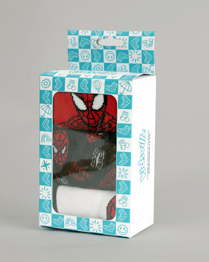 Pack of 3 Spiderman Above Ankle-Length Socks Unisex