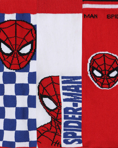 Pack of 3 Spiderman Above Ankle-Length Socks Unisex