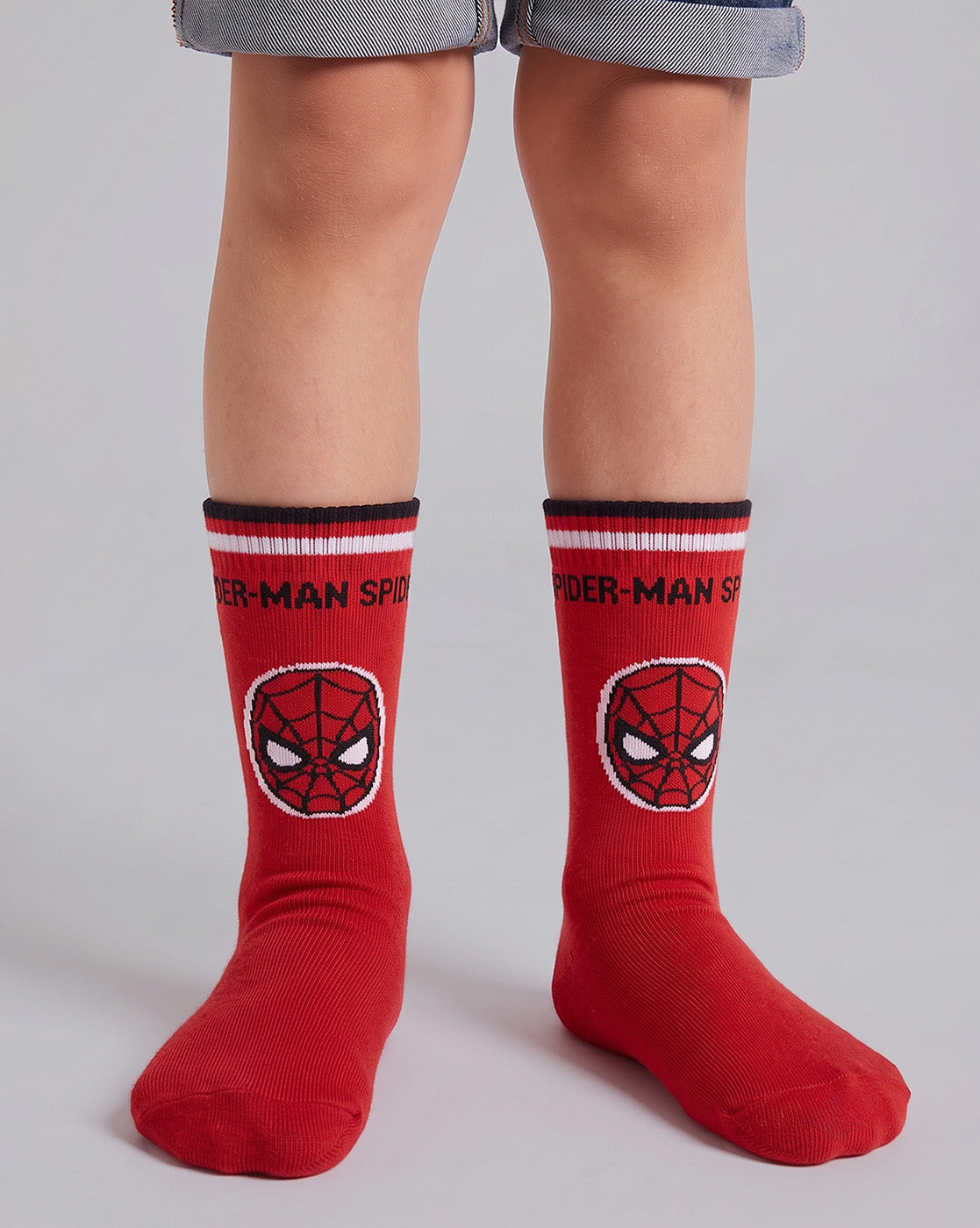 Pack of 3 Spiderman Above Ankle-Length Socks Unisex