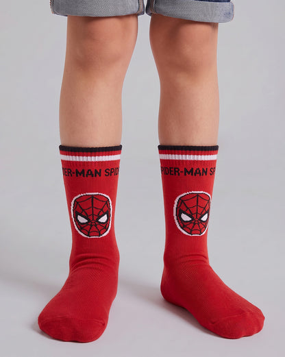 Pack of 3 Spiderman Above Ankle-Length Socks Unisex