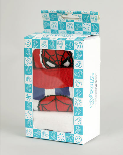 Pack of 3 Spiderman Above Ankle-Length Socks Unisex
