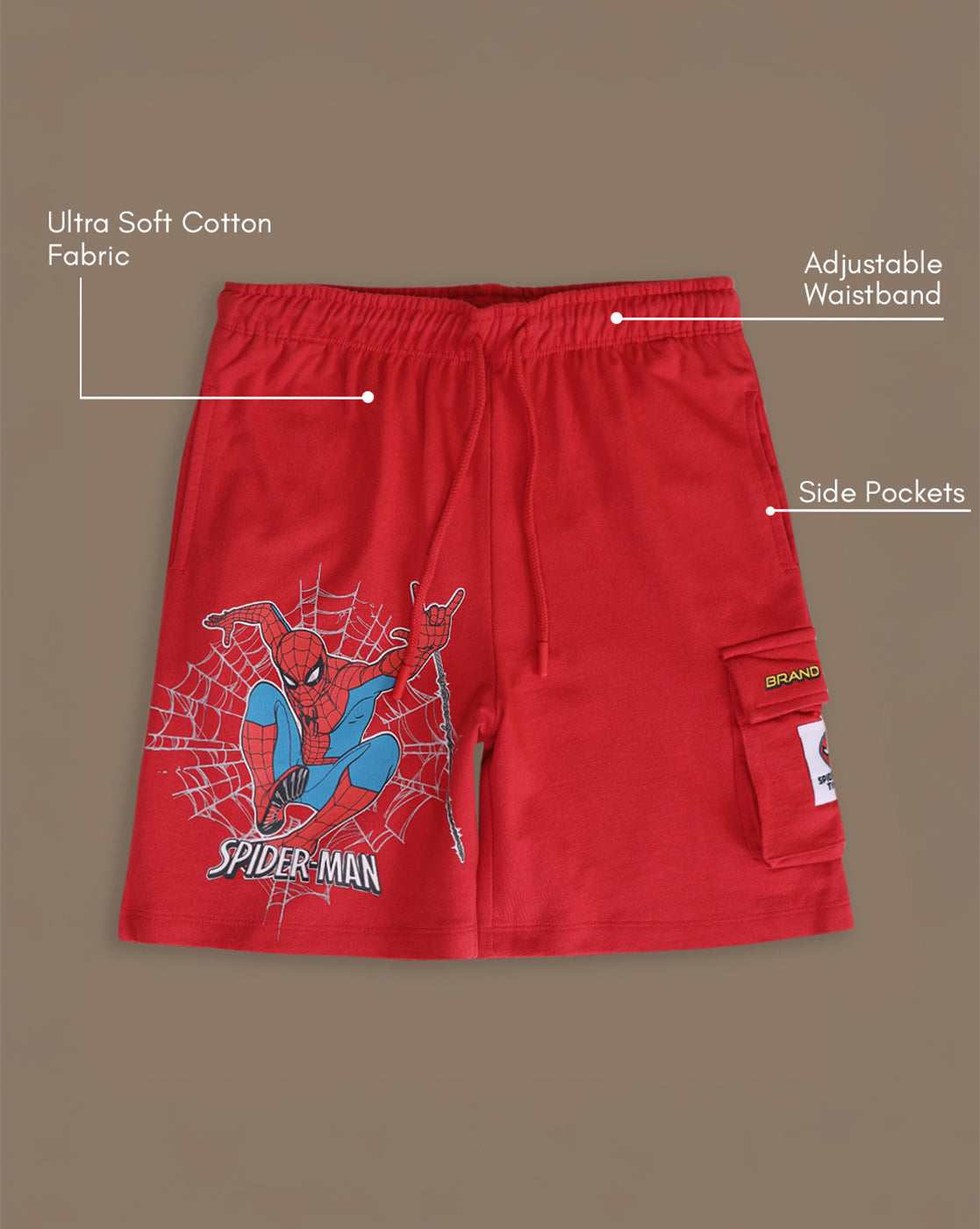 Spider-Man  Regular Fit Shorts  Boys
