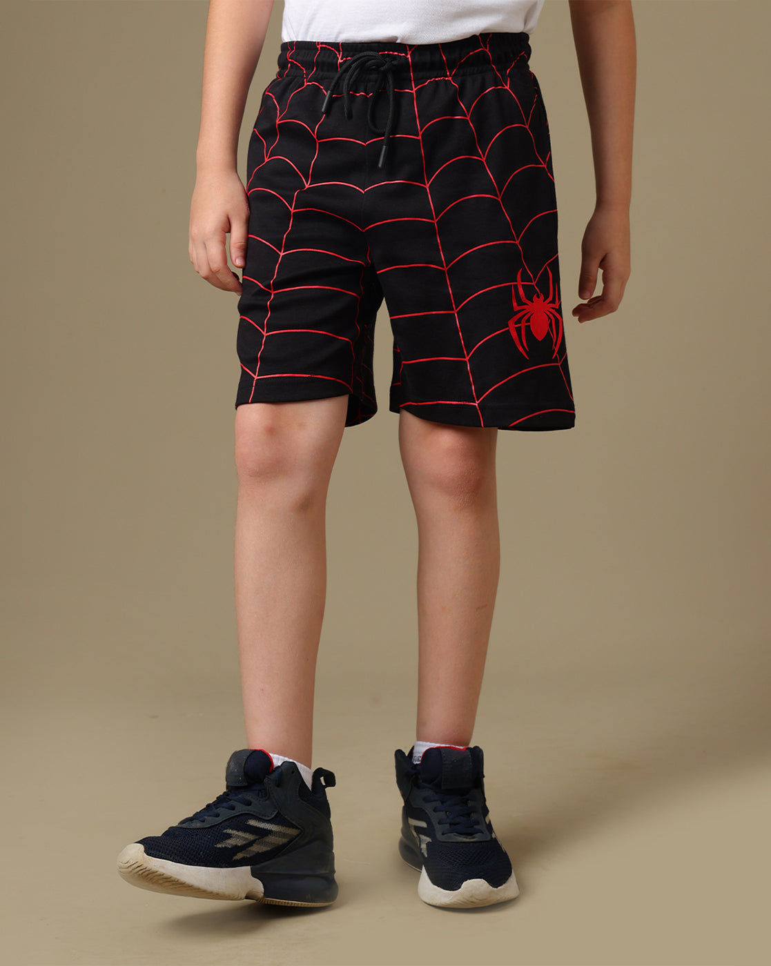Spider-Man Printed Regular Fit Shorts For Boys