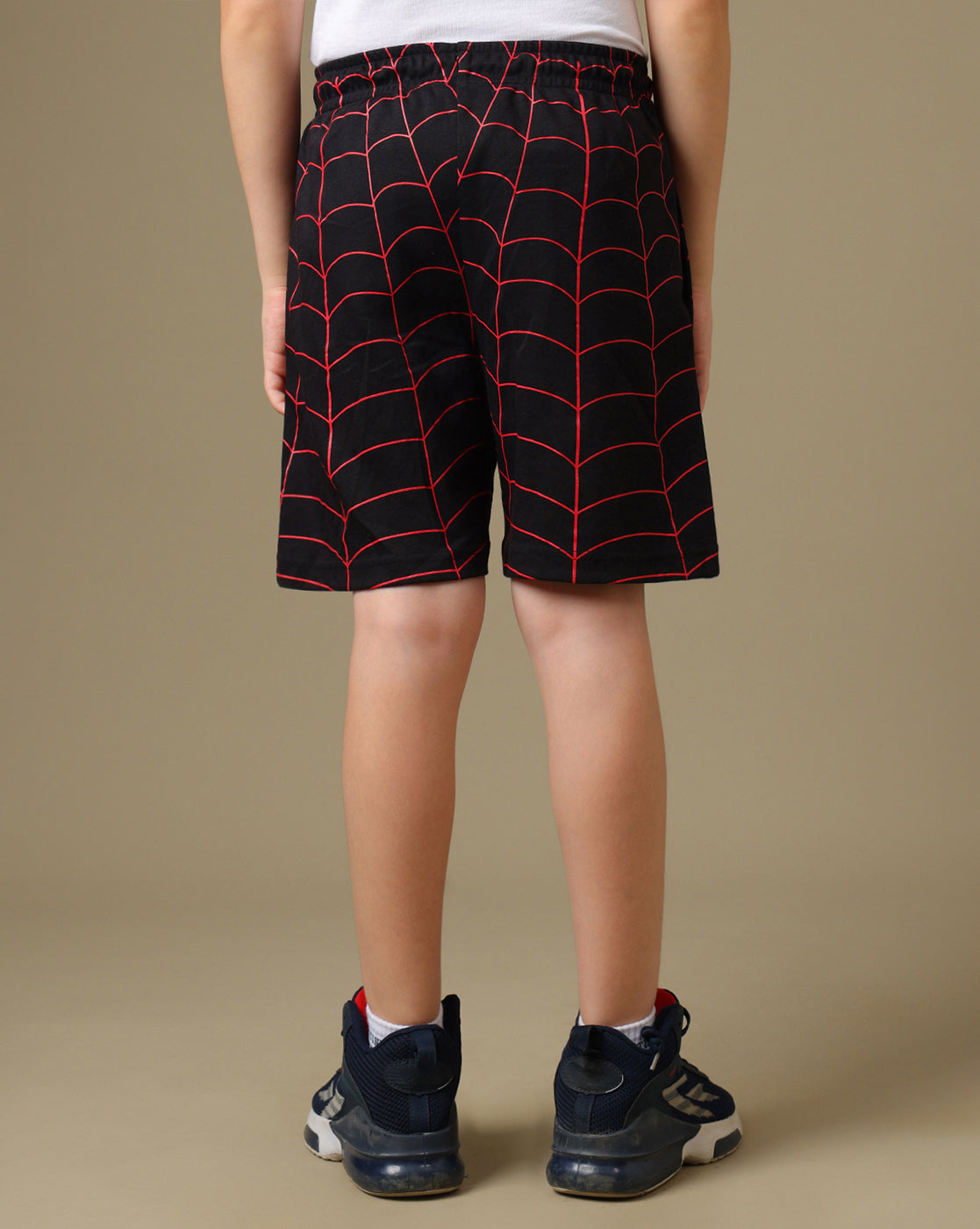 Spider-Man Printed Regular Fit Shorts For Boys