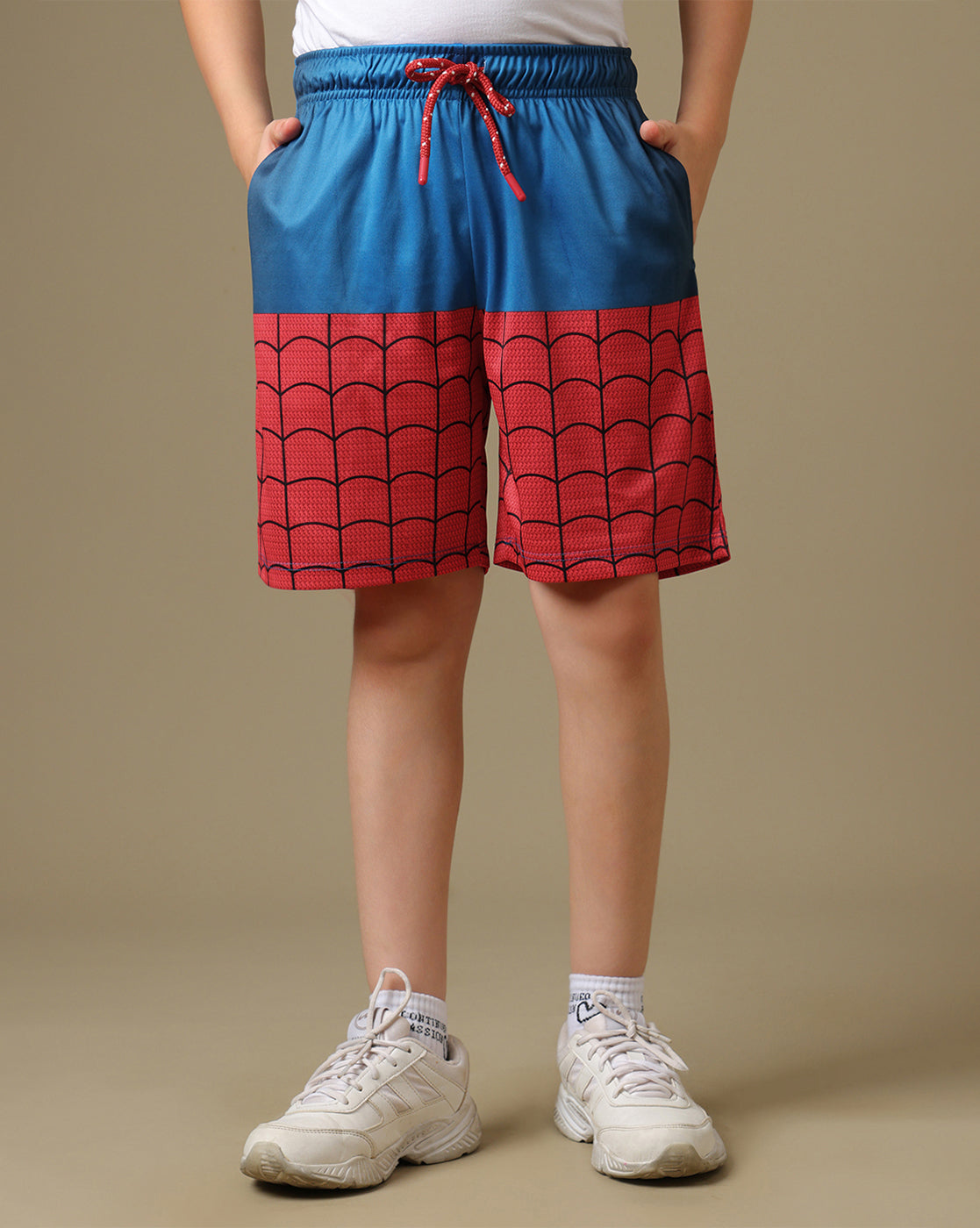 Spider-Man Printed Regular Fit Shorts For Boys