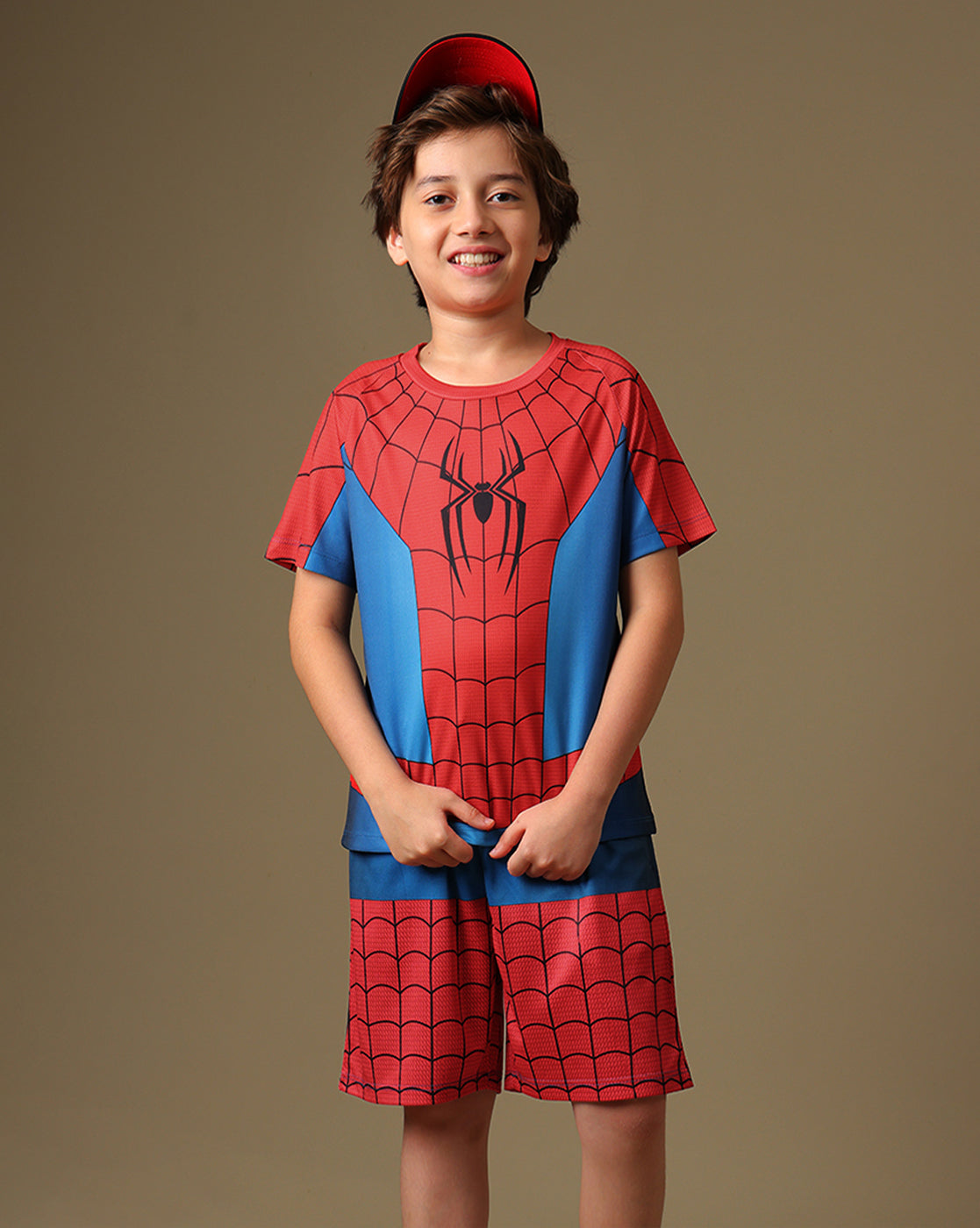 Spider-Man Printed Regular Fit Shorts For Boys