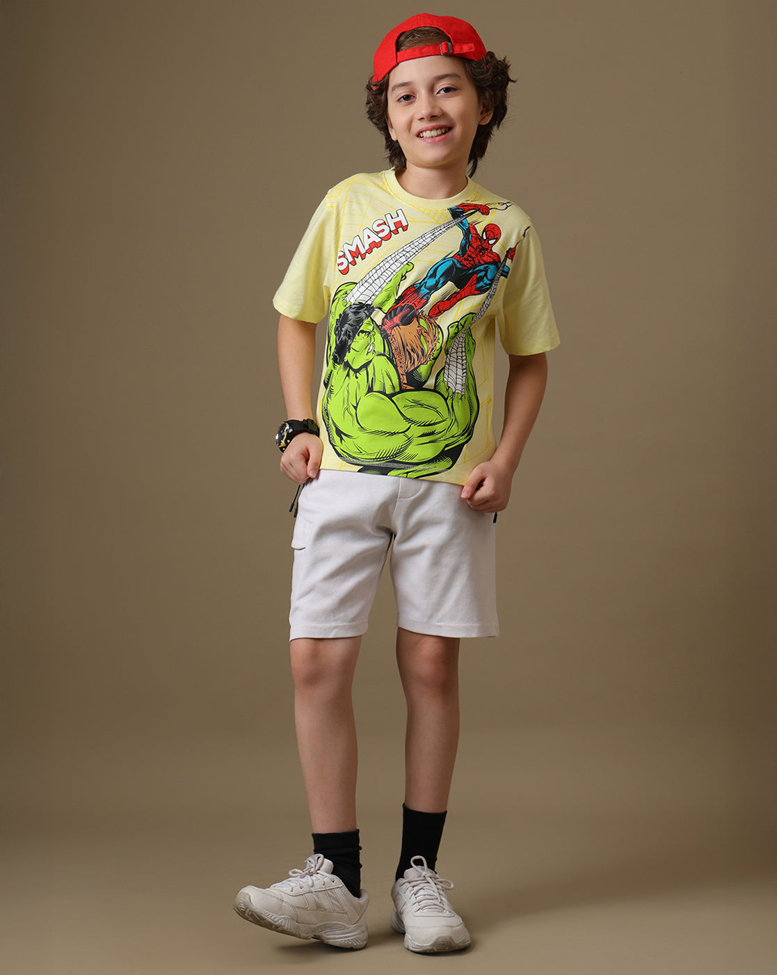 Spider-Man Printed Regular Fit Tshirt For Boys