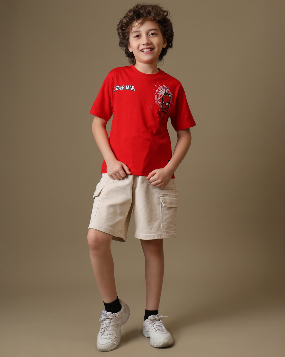 Spider-Man Printed Regular Fit Tshirt For Boys