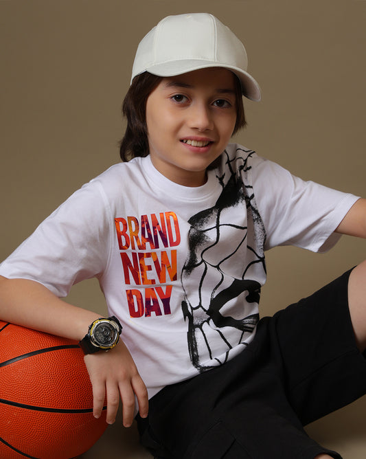 Spider-Man Printed Regular Fit Tshirt For Boys