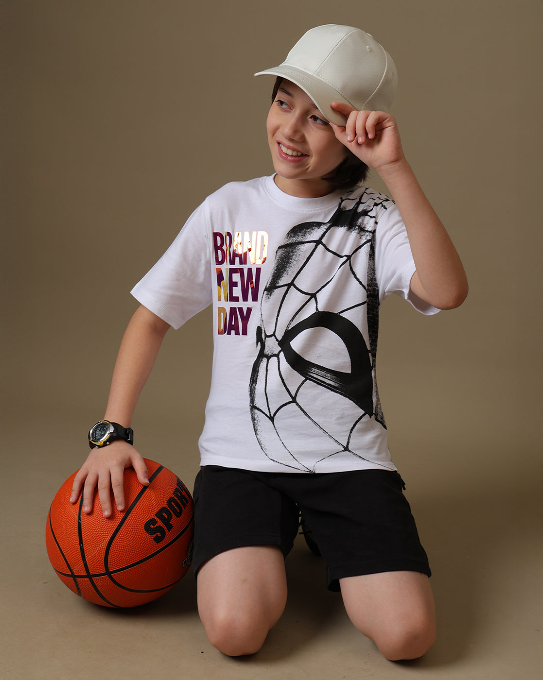 Spider-Man Printed Regular Fit Tshirt For Boys