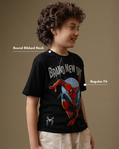 Spider-Man  Regular Fit Tshirt  Boys