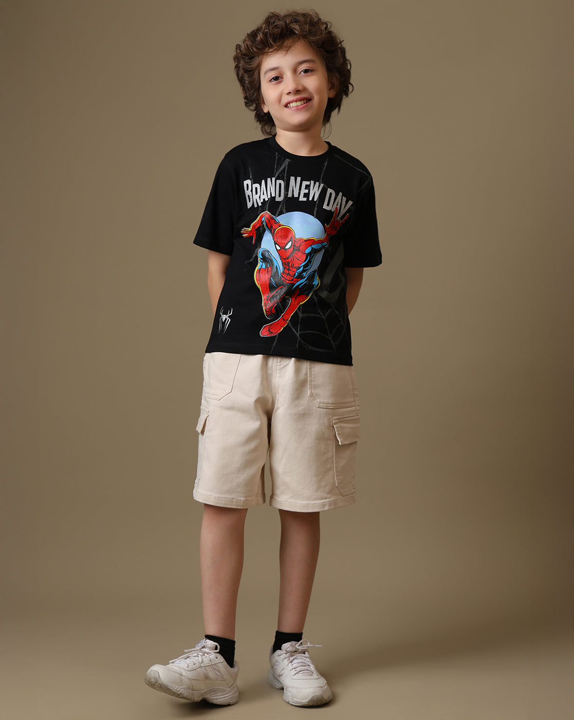 Spider-Man Printed Regular Fit Tshirt For Boys