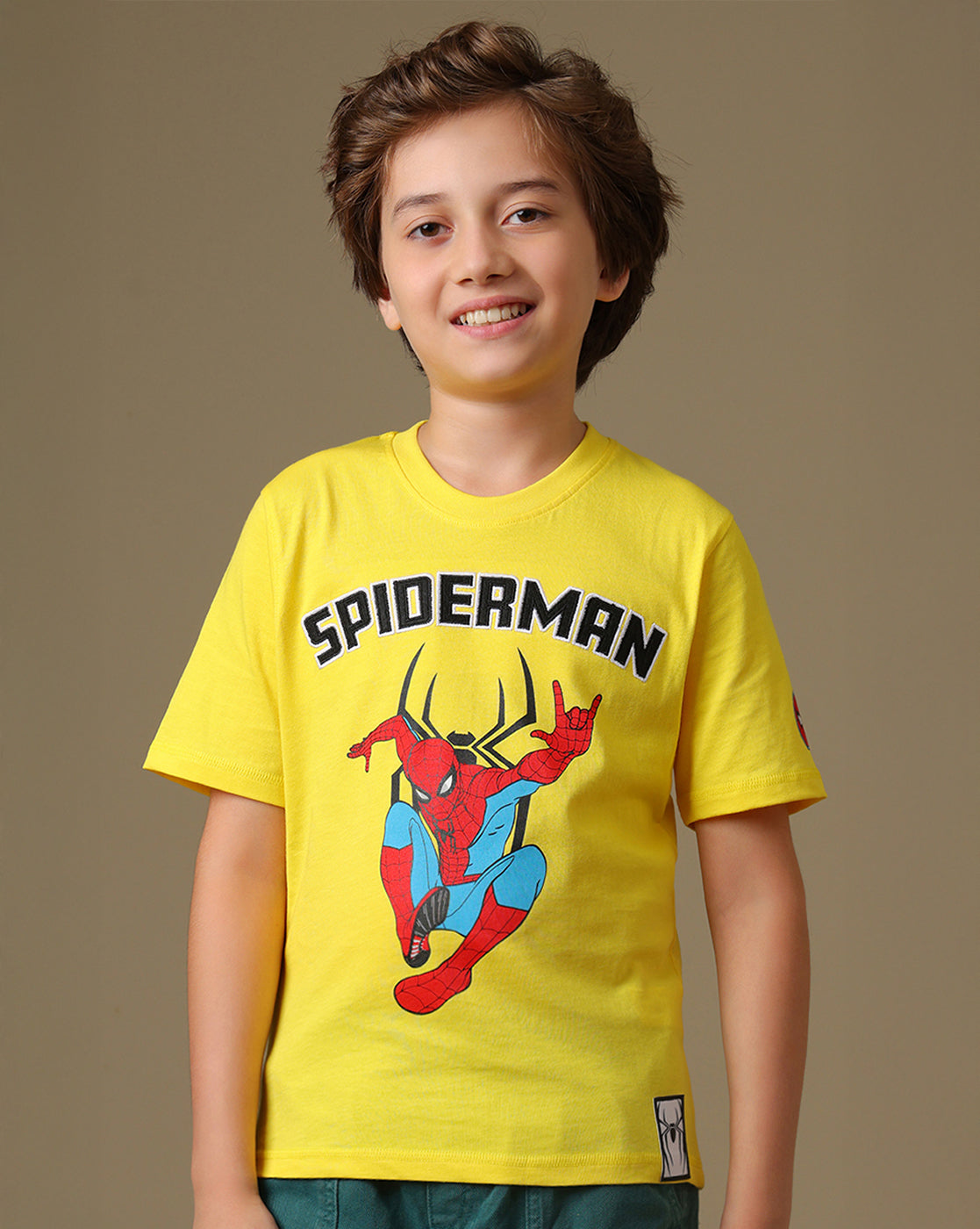 Spider-Man Printed Regular Fit Tshirt For Boys