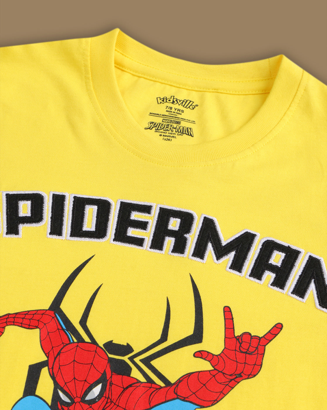 Spider-Man Printed Regular Fit Tshirt For Boys