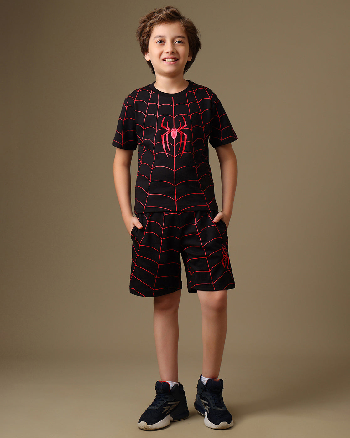 Spider-Man Printed Regular Fit Tshirt For Boys