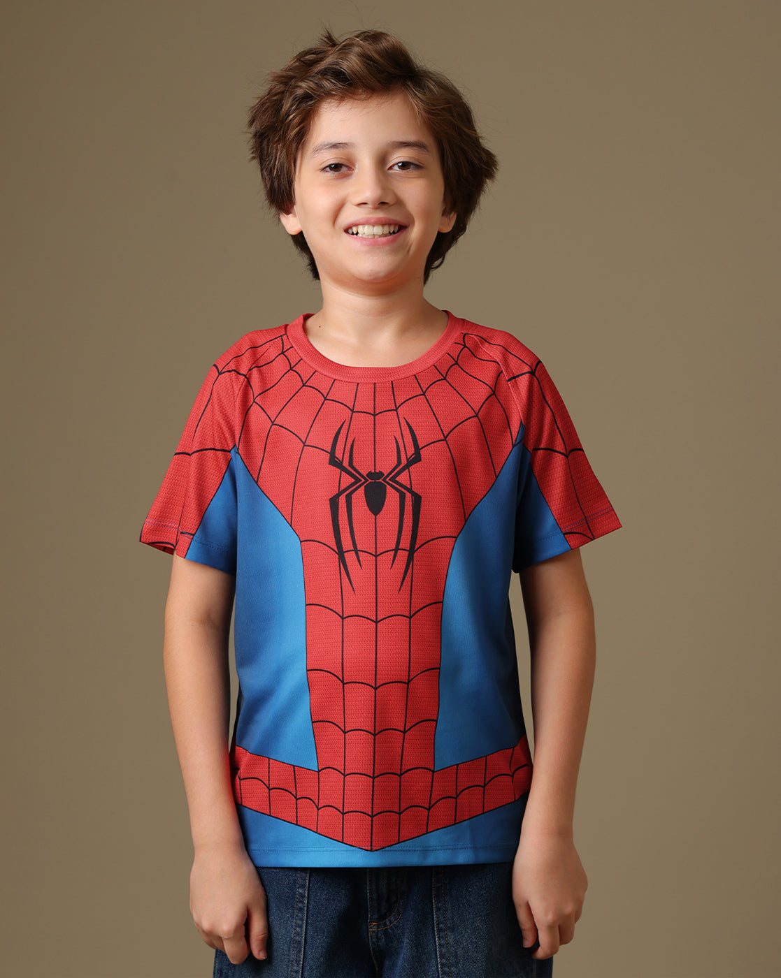 Spider-Man Printed Regular Fit Tshirt For Boys
