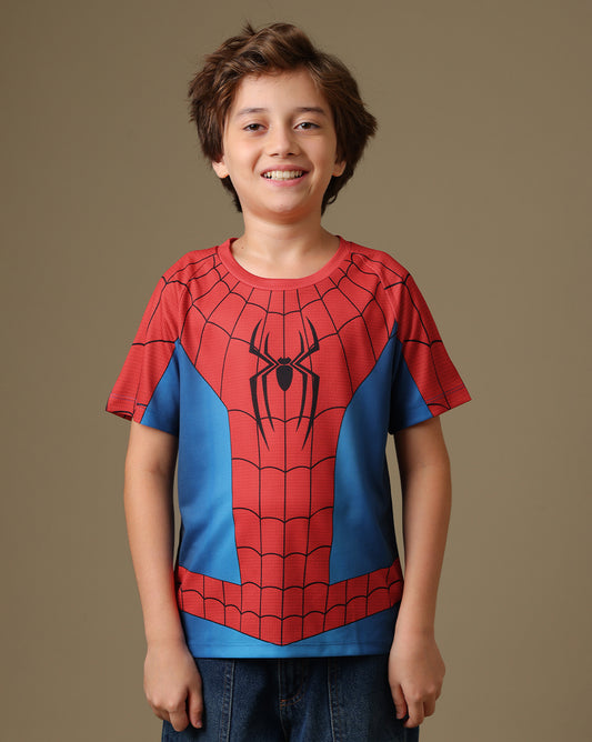 Spider-Man Printed Regular Fit Tshirt For Boys