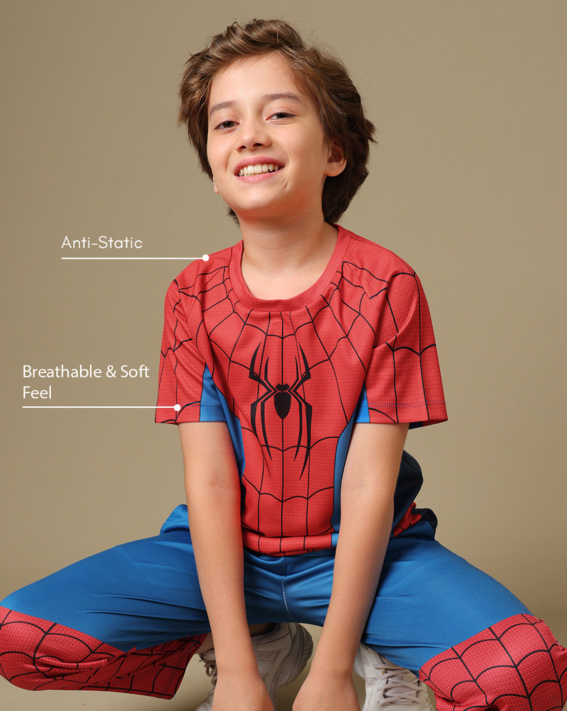 Spider-Man Printed Regular Fit Tshirt For Boys